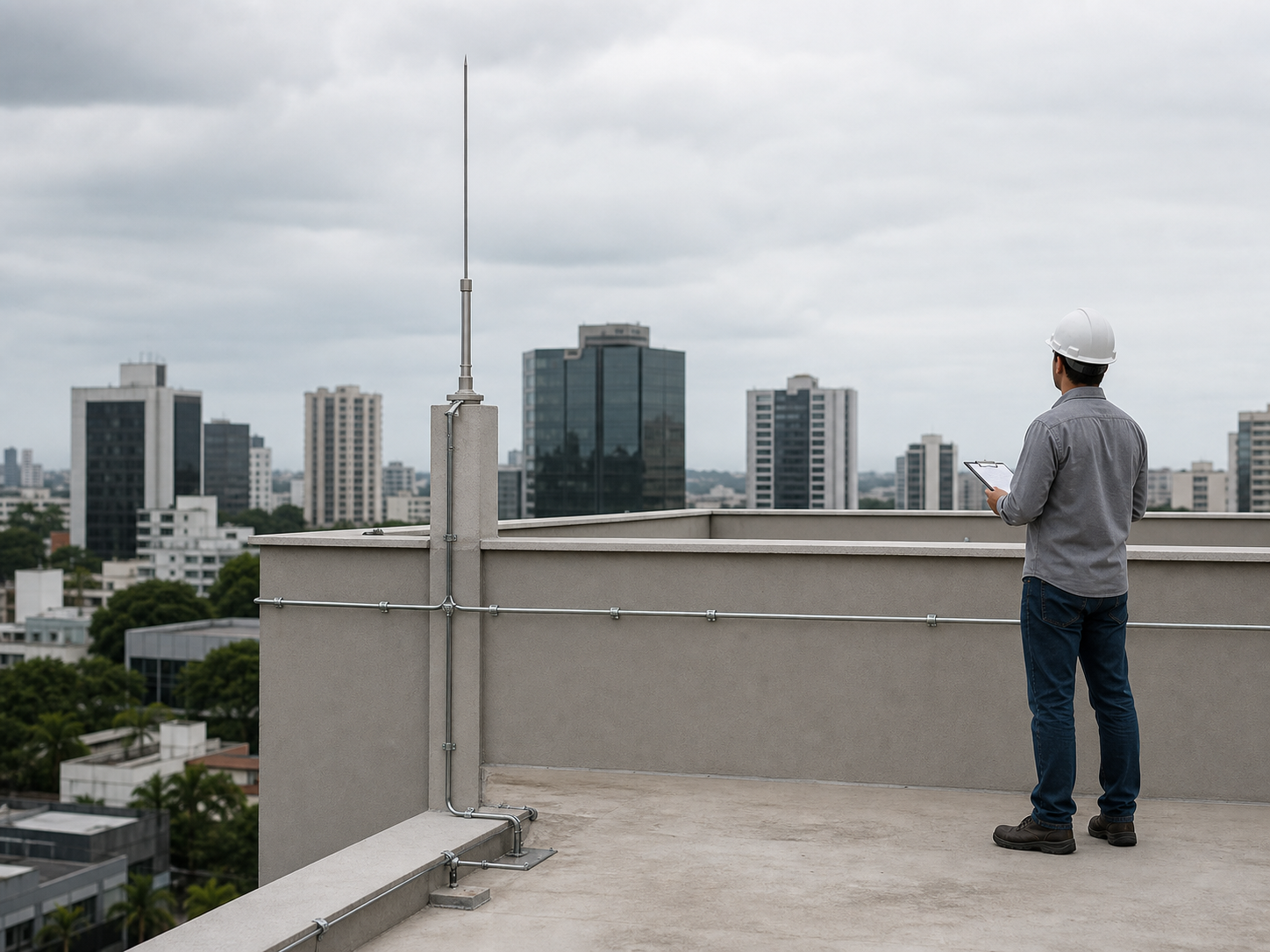 Sistema de proteção contra descargas atmosféricas